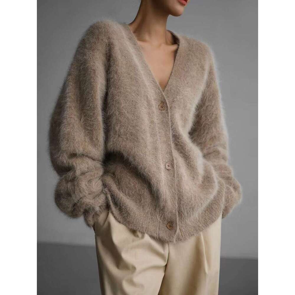 2024 Autumn Elegant Long Sleeve Sweater Women New Single-Breasted Female Casual Cardigan Soft Flexible Knitted Outwear Winter