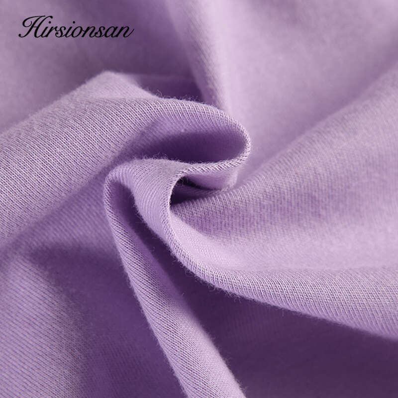 Hirsionsan 2023 Summer Cotton Sets Women Loose Two Pieces Short Sleeve T Shirts And Tight Shorts Solid Outfits Tracuit