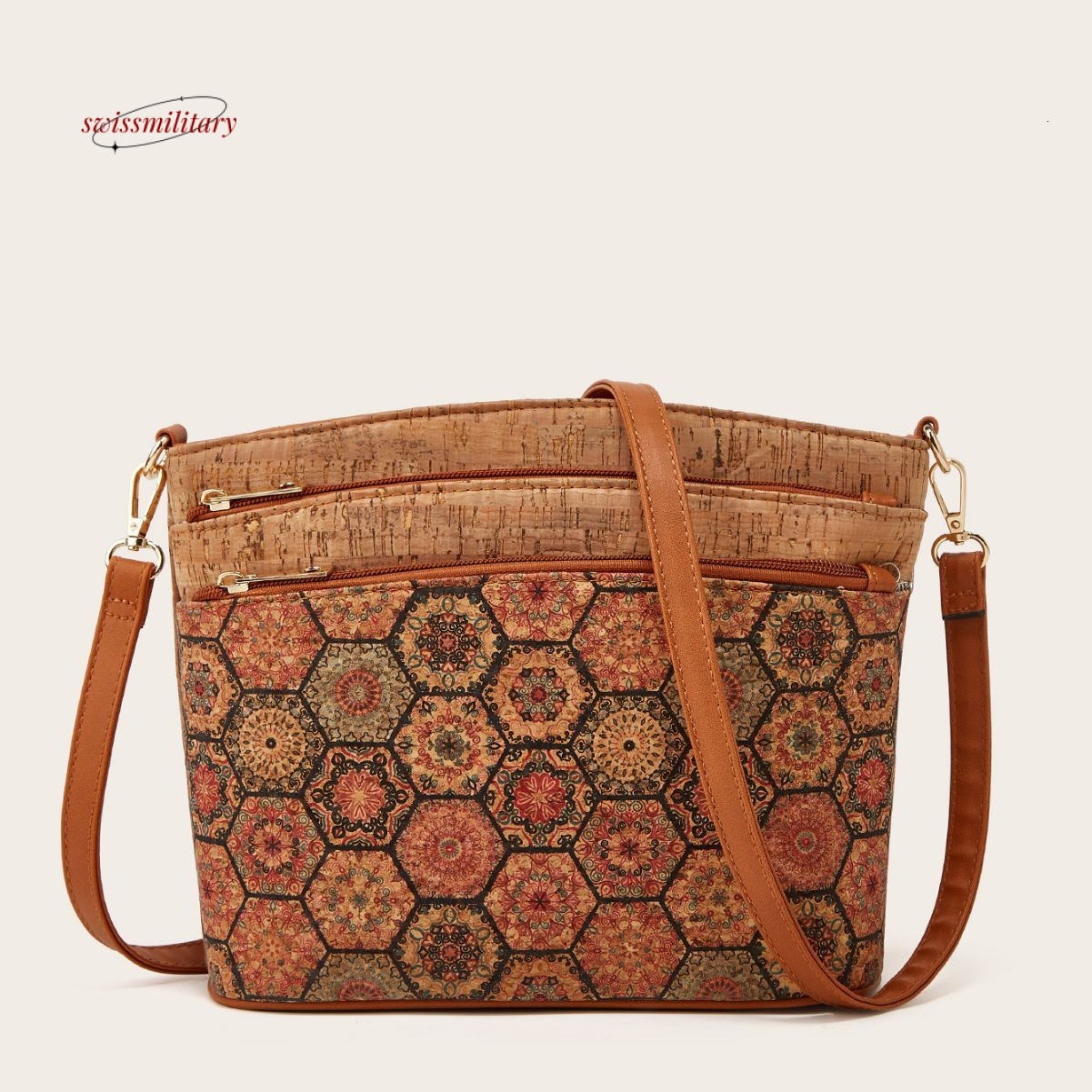 2024 New casual and fashionable women's ethnic style single shoulder crossbody personalized leisure tree leather bag #36 swissmilitary