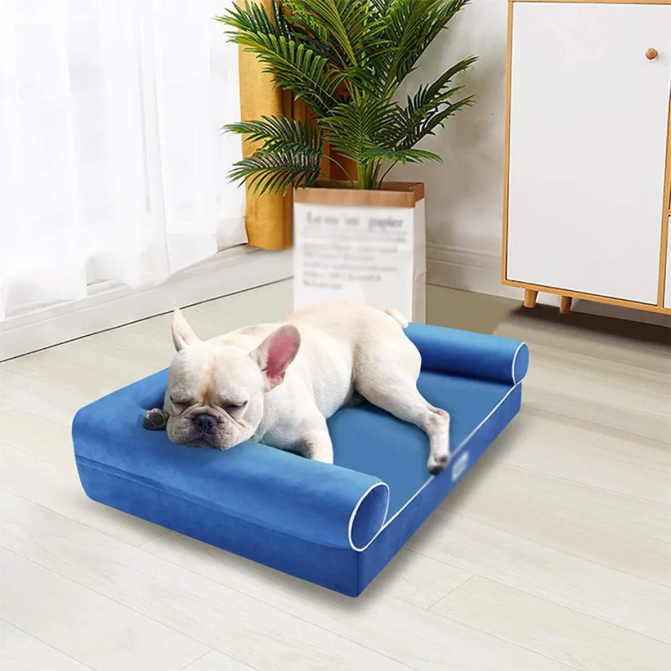New Dog Beds Furniture Kennels Pens Square Washable Pet Bed For Dog Bed Cats Sofa Beds For A Small Dog Puppy Sofa For Dog Sofa Warm Blanket Winter
