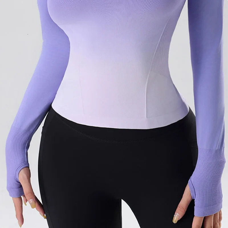Cloud Hide Long Sleeve Yoga Shirts for Autumn Winter SEXY Sports Top Gym Fitness Running Ladies TShirt Girl Workout Sportswear 241018