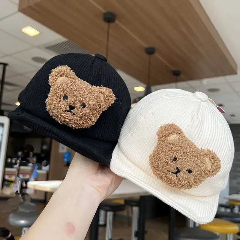 Bear Baby Knitted Hat Autumn Warm Newborn Infant Beanies for Boys Girls Soft Comfortable Toddler Kids Bonnet LX241018