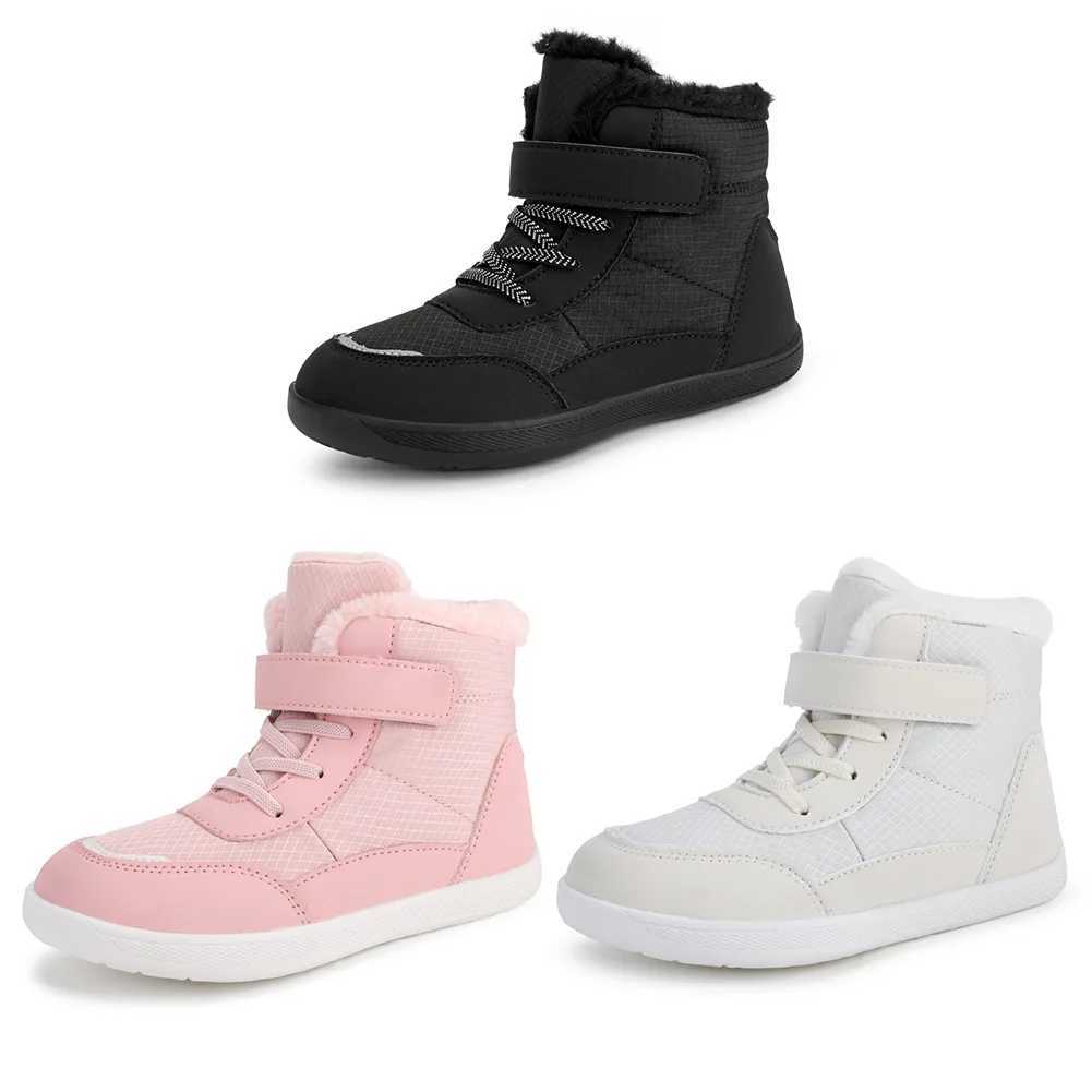 Boots Snow boots boys and girls platform boots childrens winter shoes fur warm ankle boots childrens thick boots H241018