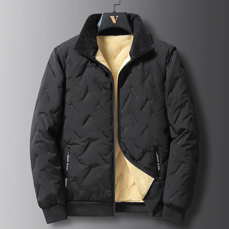 Thickened Wintercotton Coat Mens Cropped Woolen Cotton Jacket Windproof Casual Business Fashion Casualwarm Cottonpadded 241018