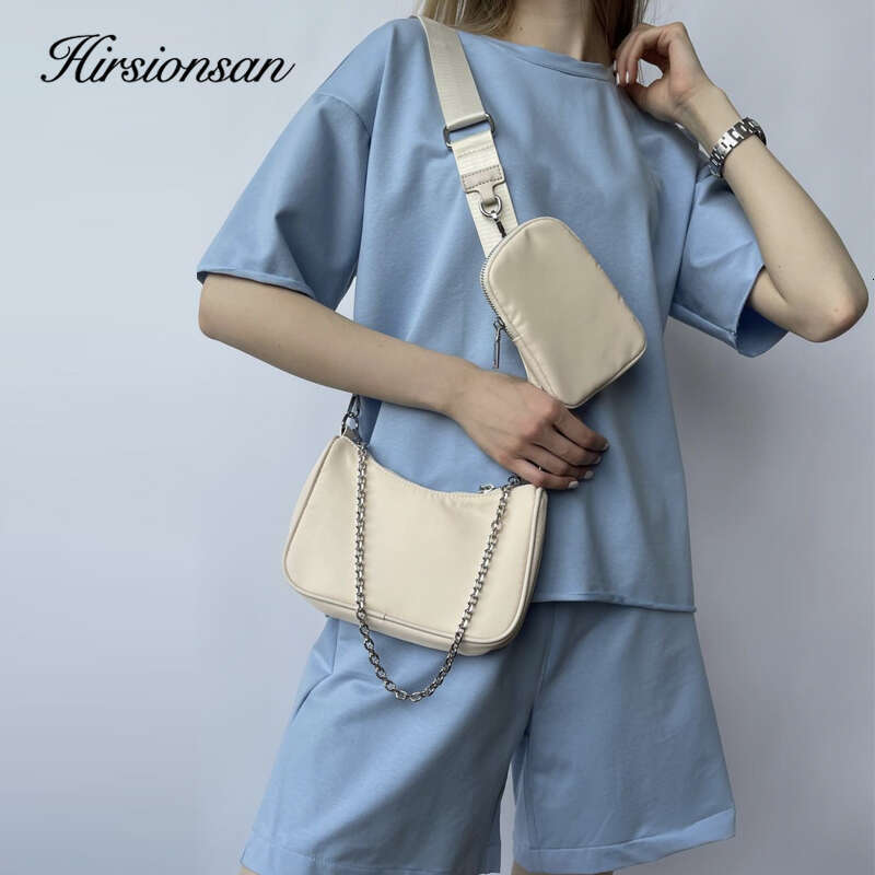 Hirsionsan Soft Cotton Sets Women 2021 New Casual Two Pieces Short Sleeve T Shirts And High Waist Shorts Solid Outfits Tracuit