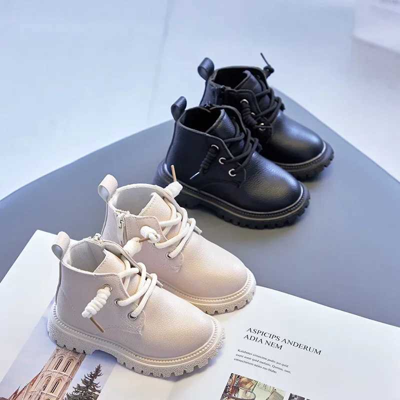 Boots Baby boots boys shoes autumn and winter leather childrens boots fashionable childrens boots childrens boots H241018