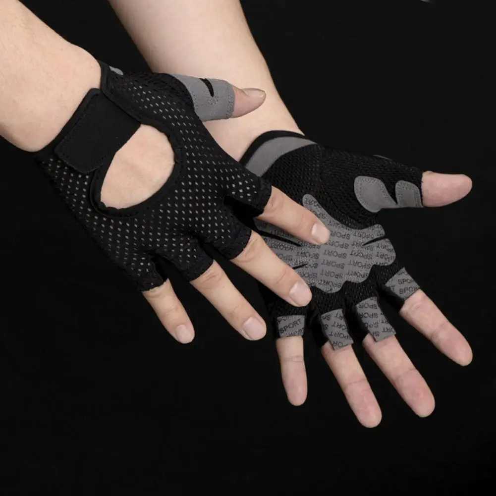 Fitn Gloves Gym Outdoor Fitn Gloves Non slip Half Finger Sports Gloves Full Palm Used for Outdoor WeightliftingW241018