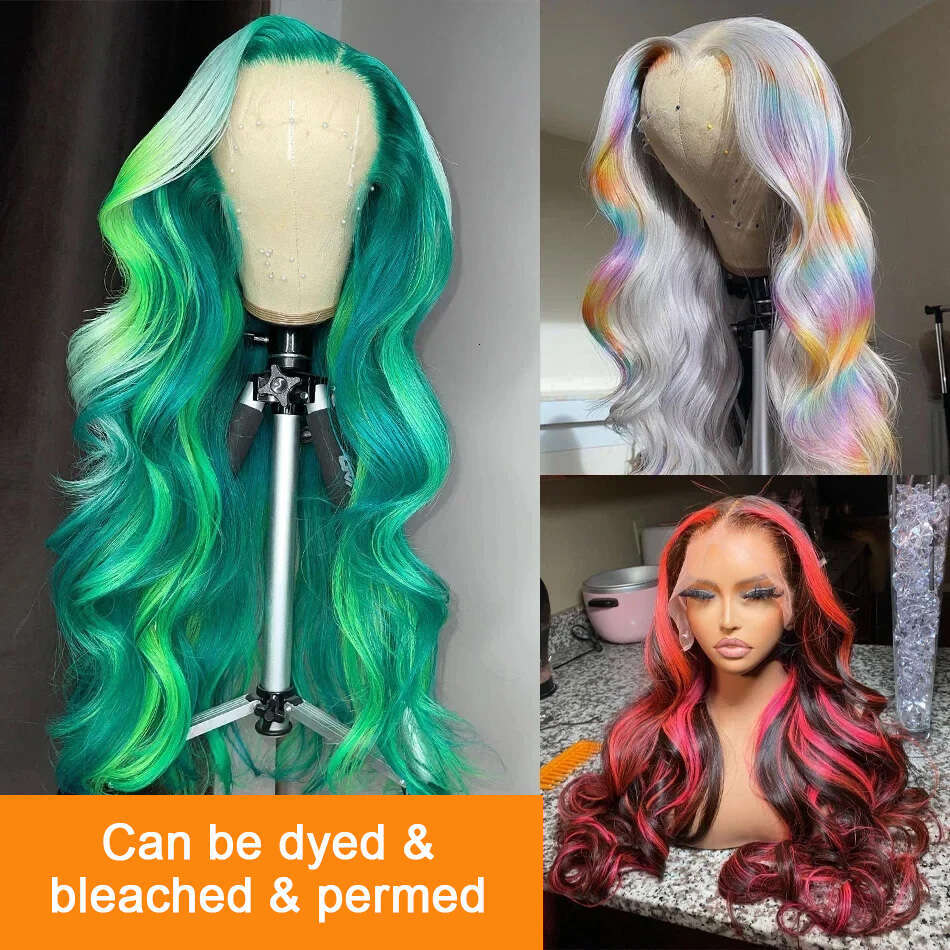 200 Density Body Wave HD Transparent 613 Honey Blonde 13x5 30Inch 13x6 Front Human Hair 13x4 Lace Frontal Wig Brazilian