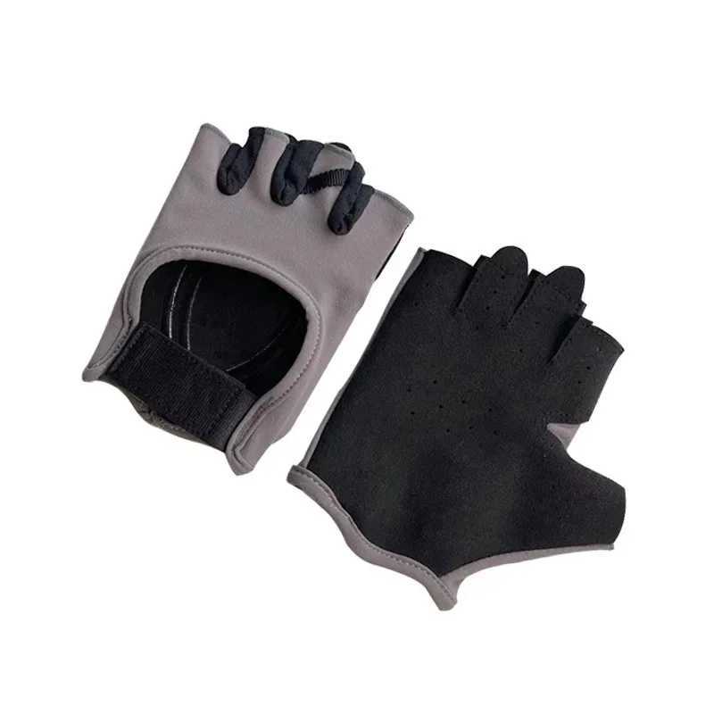 Womens sports yoga gloves are suitable for outdoor exercise. Non slip and shock-absorbing half finger gloves are durable and breathableW241018