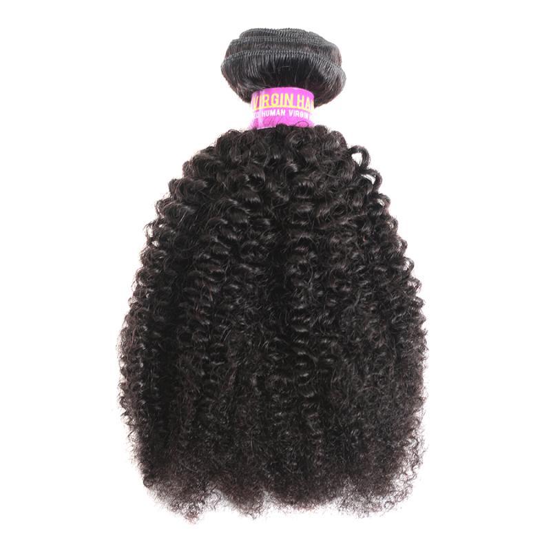Malaysian Human Hair Afro Kinky Curly One Bundle Sample 95-100g/piece 10-28inch Unprocessed Virgin Hair Extensions Natural Color