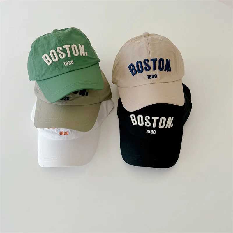 Fashion Letter Children Baseball Cap Summer Quick Drying Sunhat Kids Boys Girls Casual Adjustable Sunscreen Caps LX241018