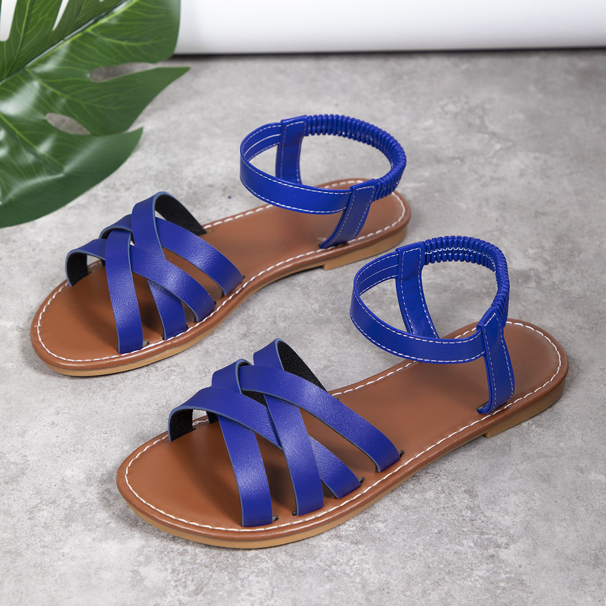 Summer Women Flat Bottom Roman Strap Designer Shoes Ladies Outdoor Beach Sandals Sandalias De Mujer Ddmythur