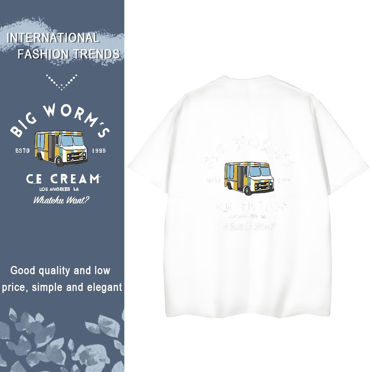 2024 Designer T-Shirts 230g 100% Cotton Breathable Sport car Women Tshirts High quality Cartoon Anime Clothings
