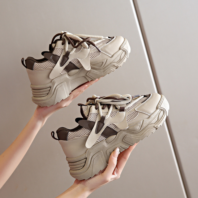 New Korean Version Instagram Trendy Versatile Thick Soled Casual Shoes