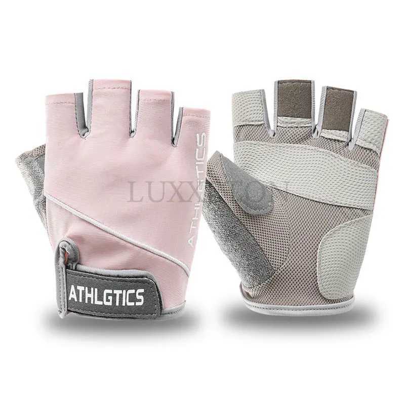 Gym Fitness Half Finger Gloves Bicycle Gloves Mens Construction Sports Gloves Anti slip Training Exercise Yoga Bicycle GlovesW241018