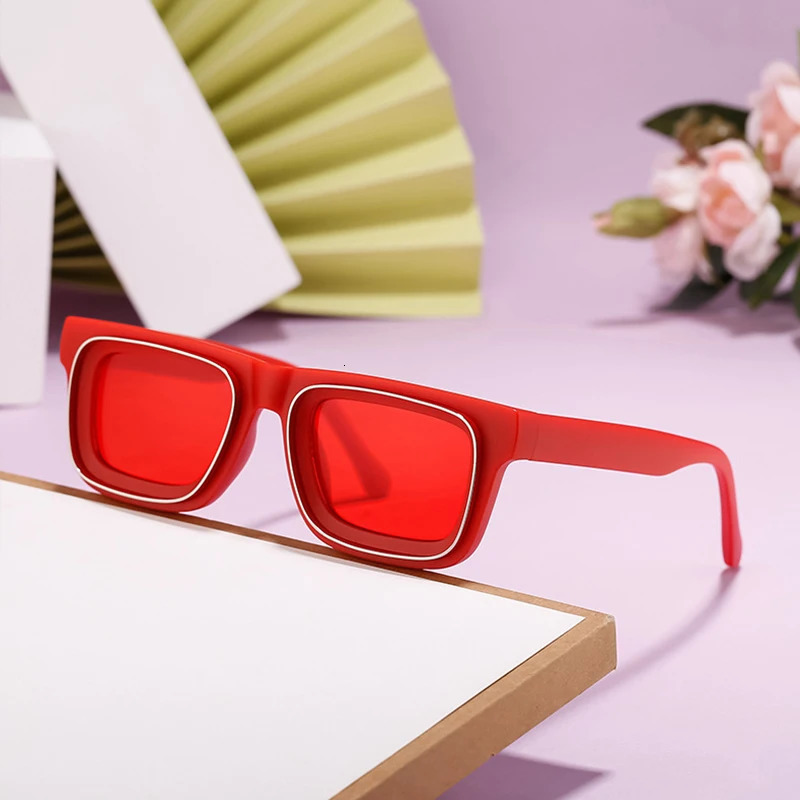 10 Piece Set Sunglasses Wholesale Women Fashionable Big Frame Rectangle Eyewear Trendy Outdoor Unisex UV400 Shades Sun Glasses 241007