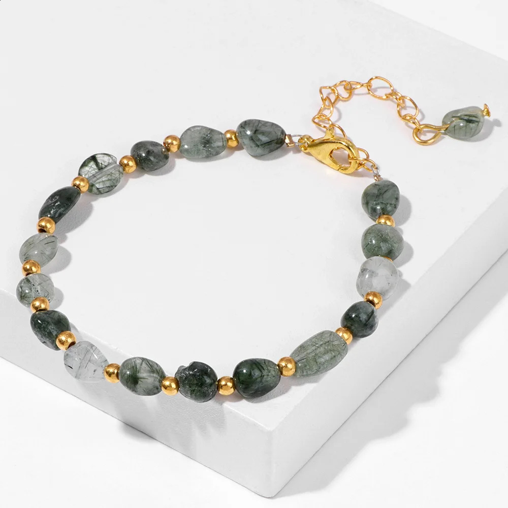 Irregular lapis lazuli bracelet handmade natural stone amethyst quartz bead bracelet adjustable mens jewelry 241018