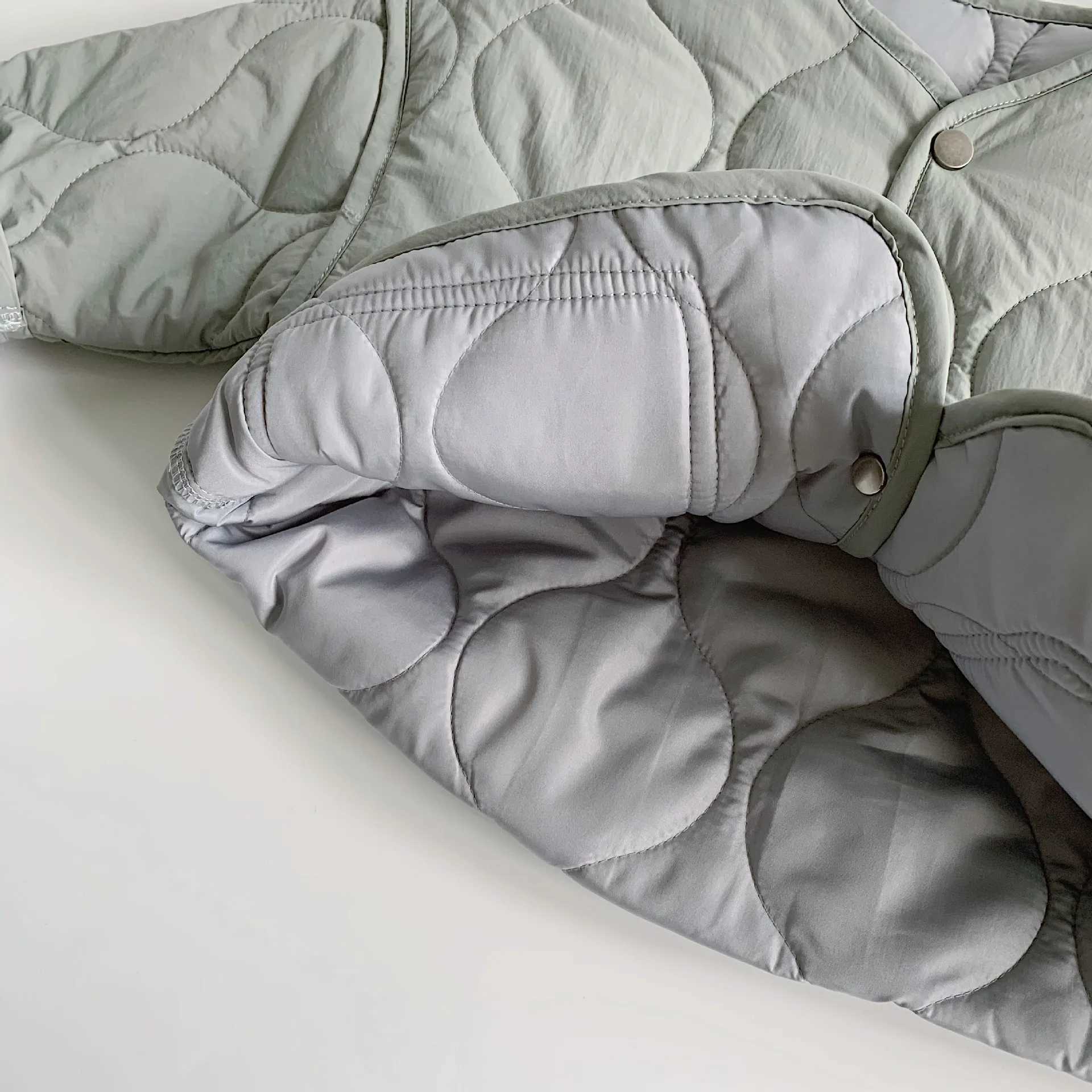 Childrens clothing childrens casual jacket winter boys and girls pockets standard cotton pads new clip on cotton fully matched jacket trendy M241018