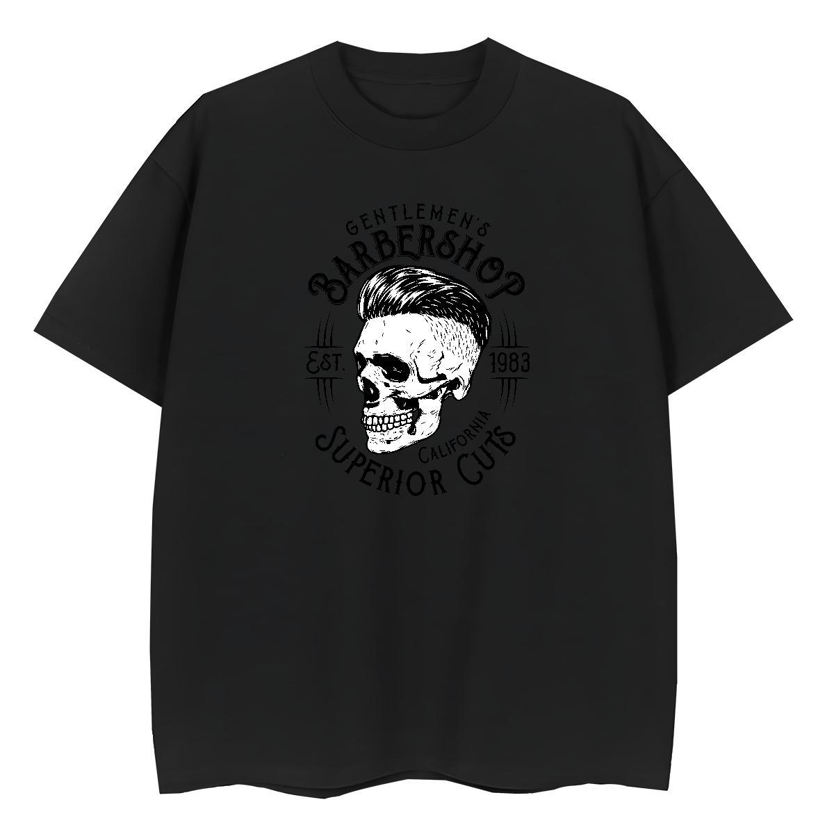 2024 Designer Womens T Shirts 230g 100% Cotton Breathable Short Sleeve Casual Sport skull Woman Tshirt Loose DIY Anime Wear