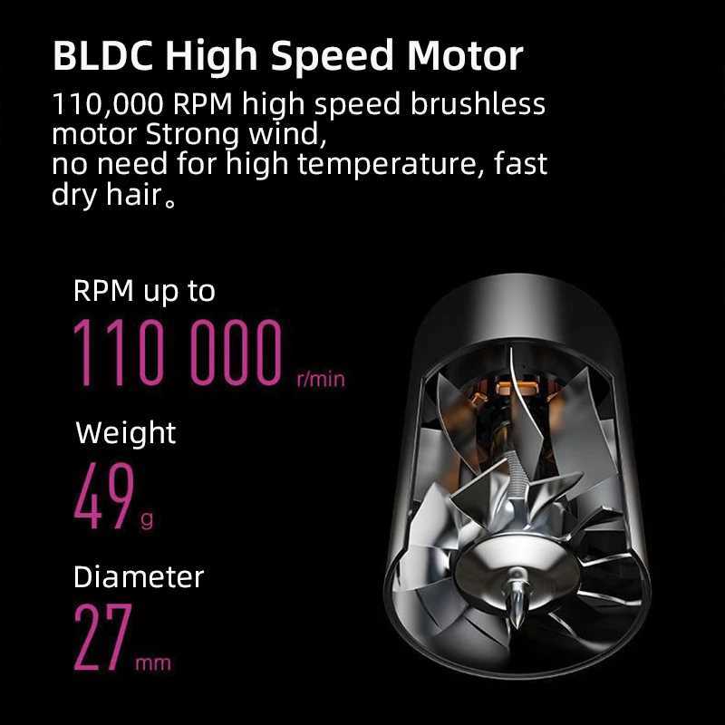 Electric hair dryer high-speed hair dryer professional negative ion hair care hair dryer noise reduction constant temperature W241125