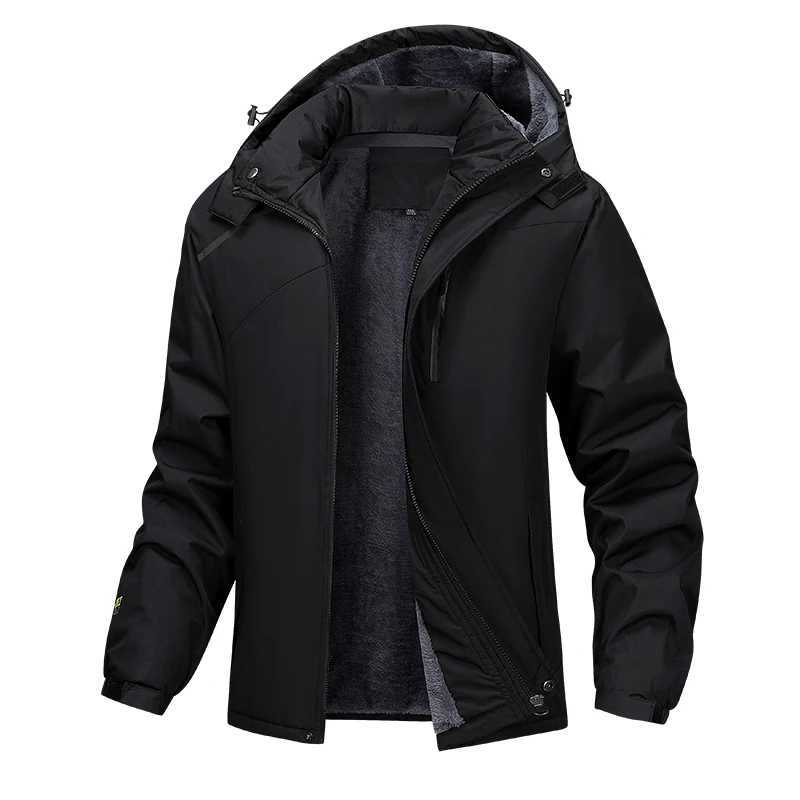 6XL 5XL Men Casual Thicken Warm Cotton Padded Jacket Mens Fashion Hooded Outdoor Windproof Coat Parkas Plus Size Waterproof LX241018