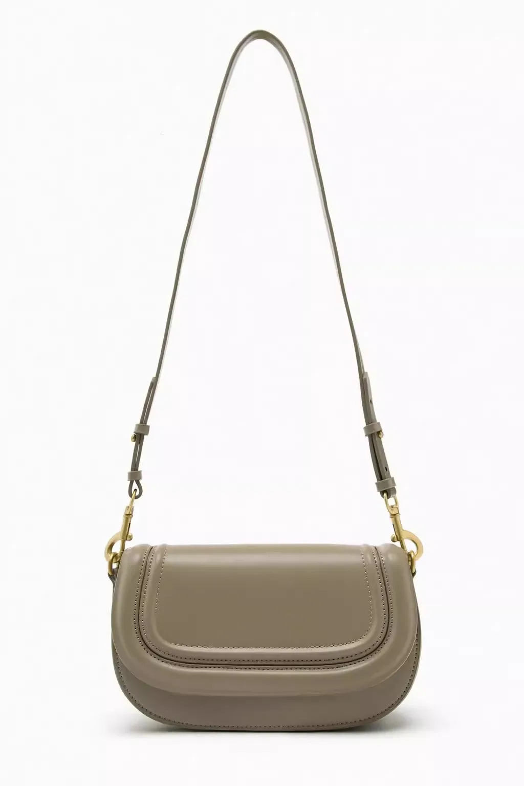 womens PU leather cross body bag retro small flip cover high-quality saddle messenger bag wide shoulder strap bag241018