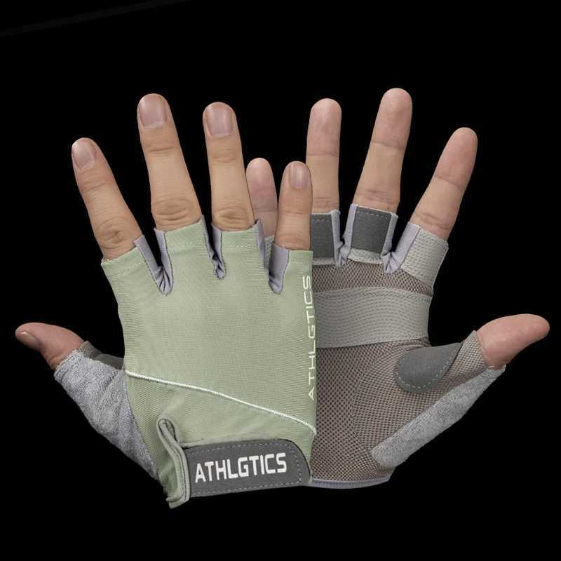 Sports bicycle handguard outdoor half finger gloves mens and womens summer breathable fitness finger protection glovesW241018