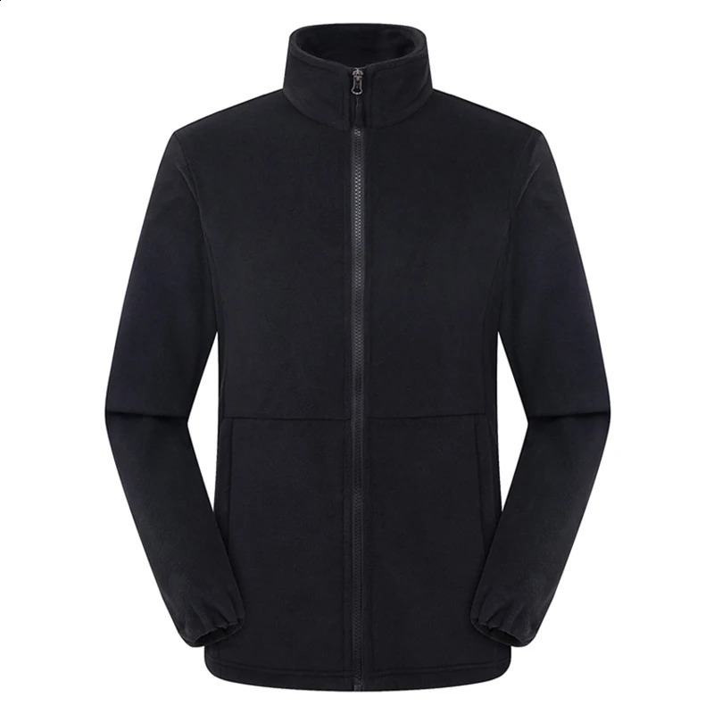Soft Polar Fleece Jacket with Pockets Lightweight Outdoor Recreation Full Zip Coat 241017