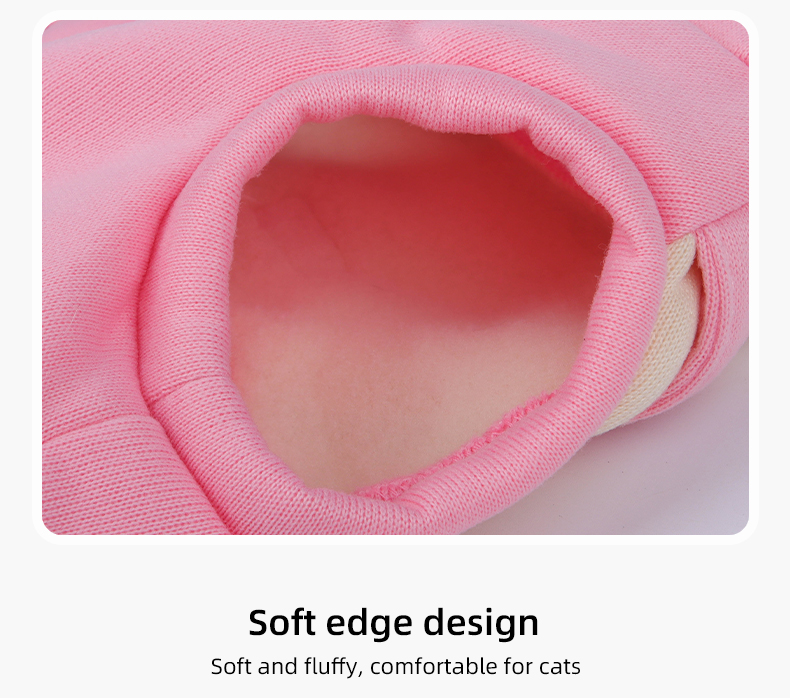 New cat clothing for autumn and winter, warm dog hoodie, fake two-piece cloth doll, short fur cartoon windproof pet vest