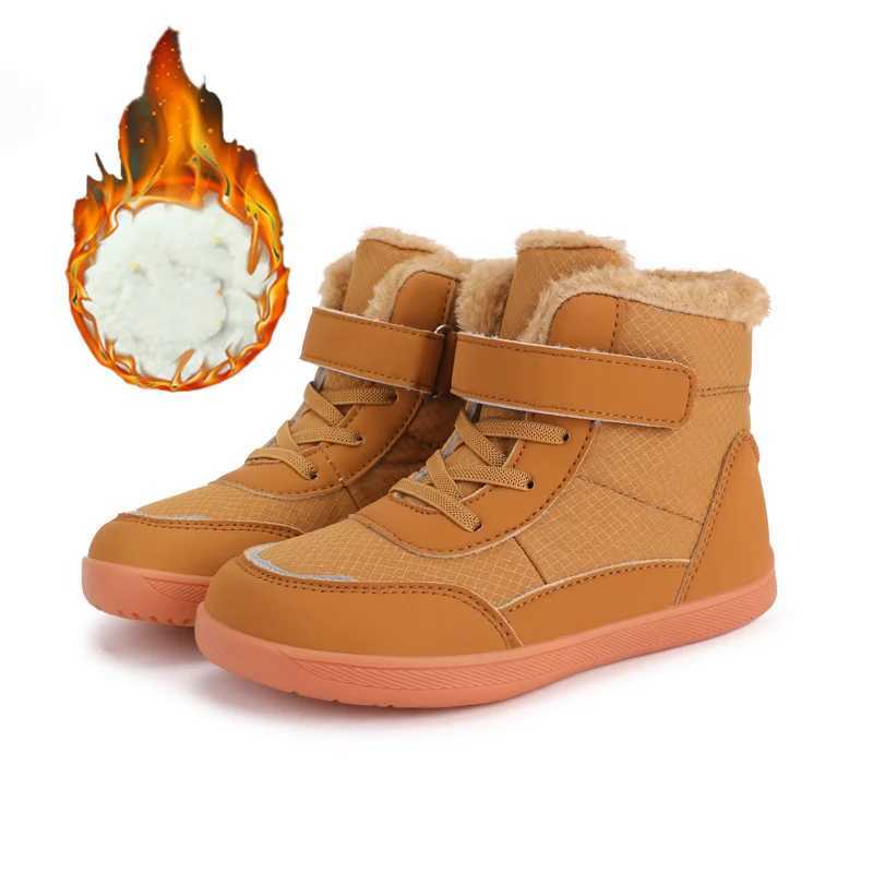 Boots Winter Warm Childrens Snow Boots Wide Toes Barefoot Snow Boots Girls and Boys Outdoor Casual Shoes Childrens/Childrens Winter Shoes H241018