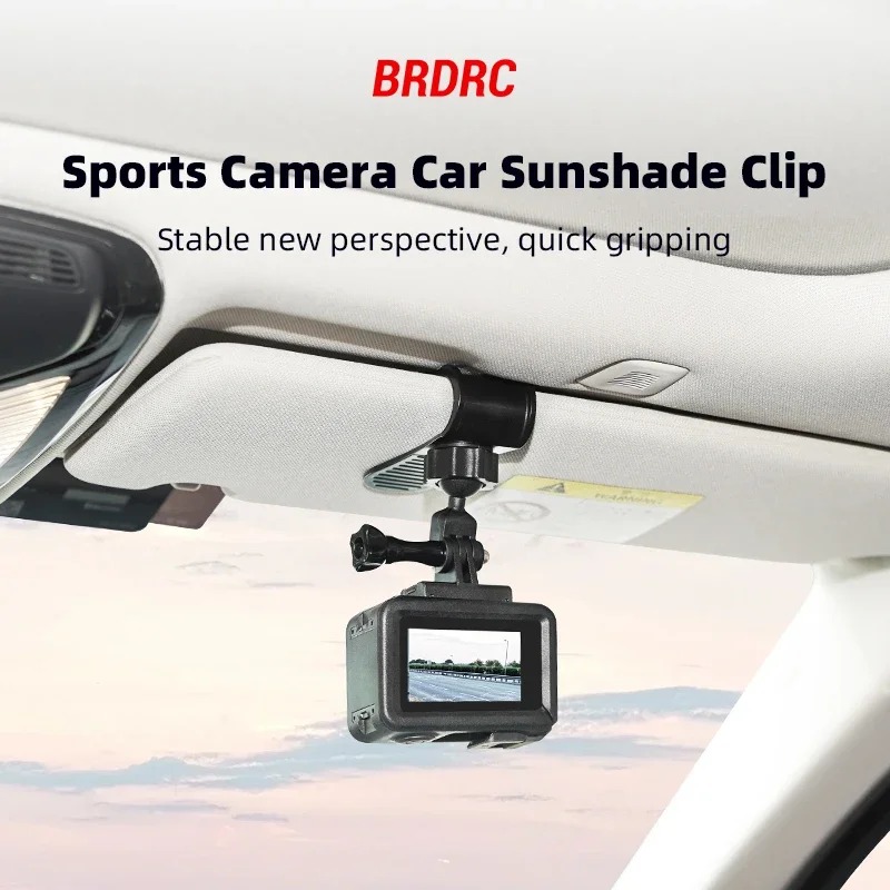 Sports Camera Accessories Panoramic Camera Car Bracket Invisible Sunshade Bracket Car Clip