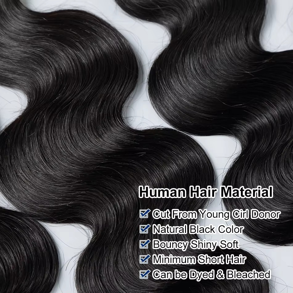 MELODIE Body Remy Unprocessed Raw Virgin 100% Human Hair Water Wave Extensions 3 4 5 Bundles Deal