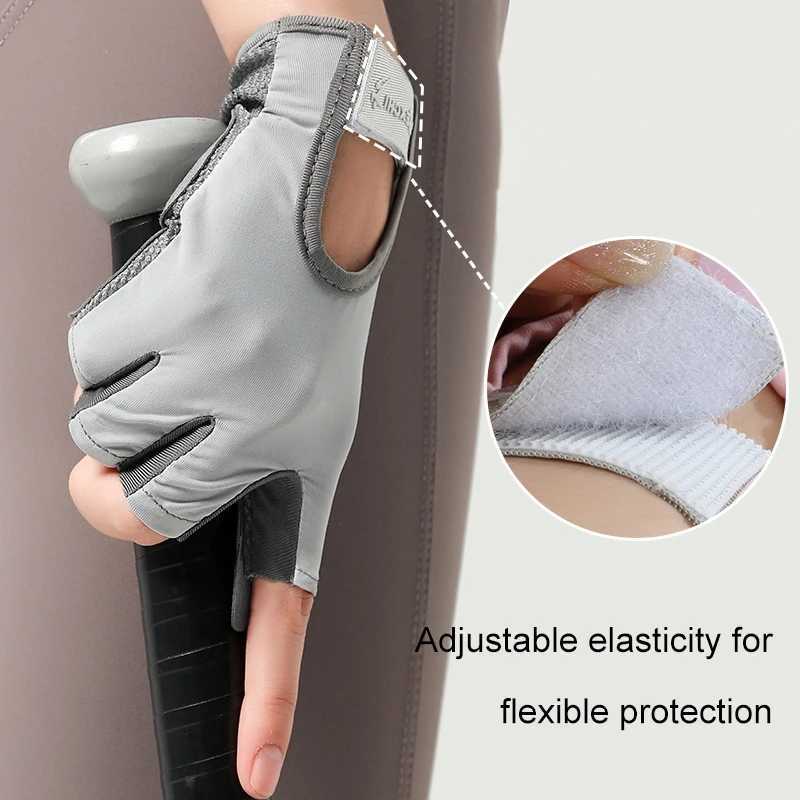 Half finger fitness gloves anti slip womens sports bicycle gloves Fa breathable finger exercise glovesW241018