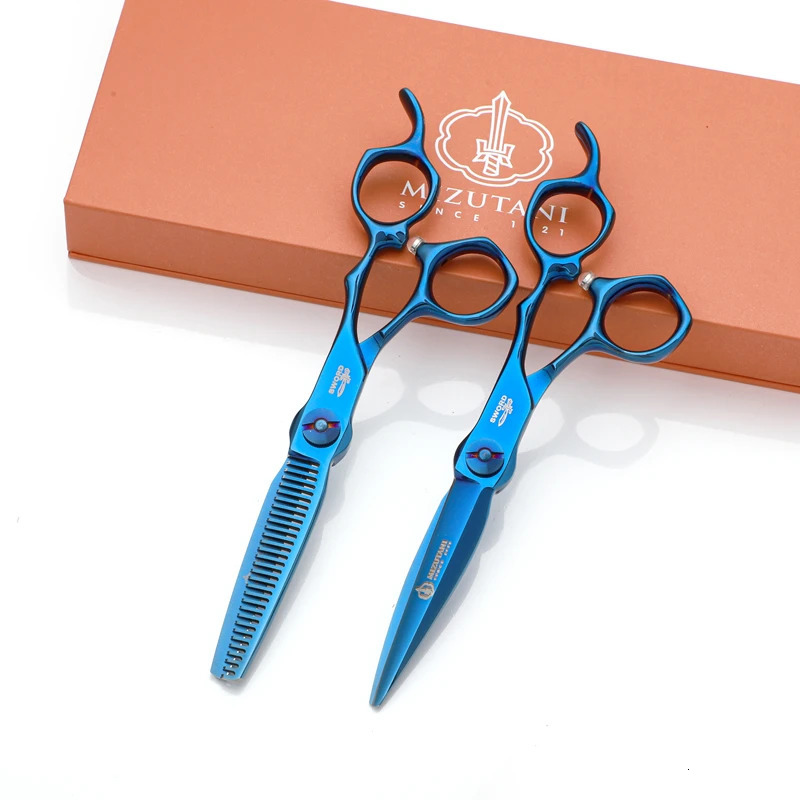 Mizutani Professional Haircut Scissors Set Barber thinning Hair Colored Scissors 440C 5.5-6-6.5-7inch 241018