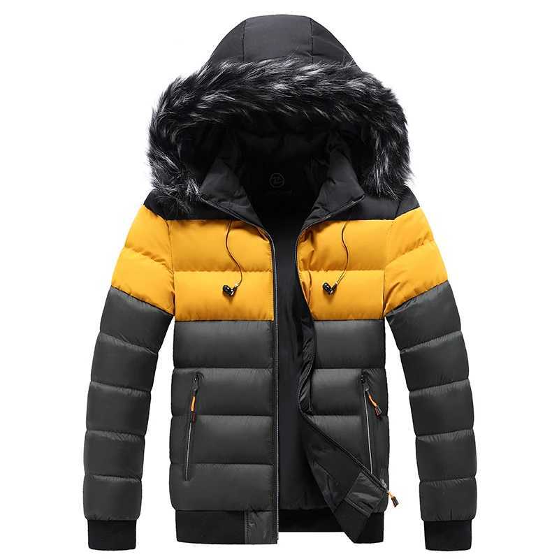 Winter windproof parkas New Men Parka Coat Men Warm Males Fashion Parkas Jacket Winter Hooded Velvet Thick Windproof Brand Coat LX241018