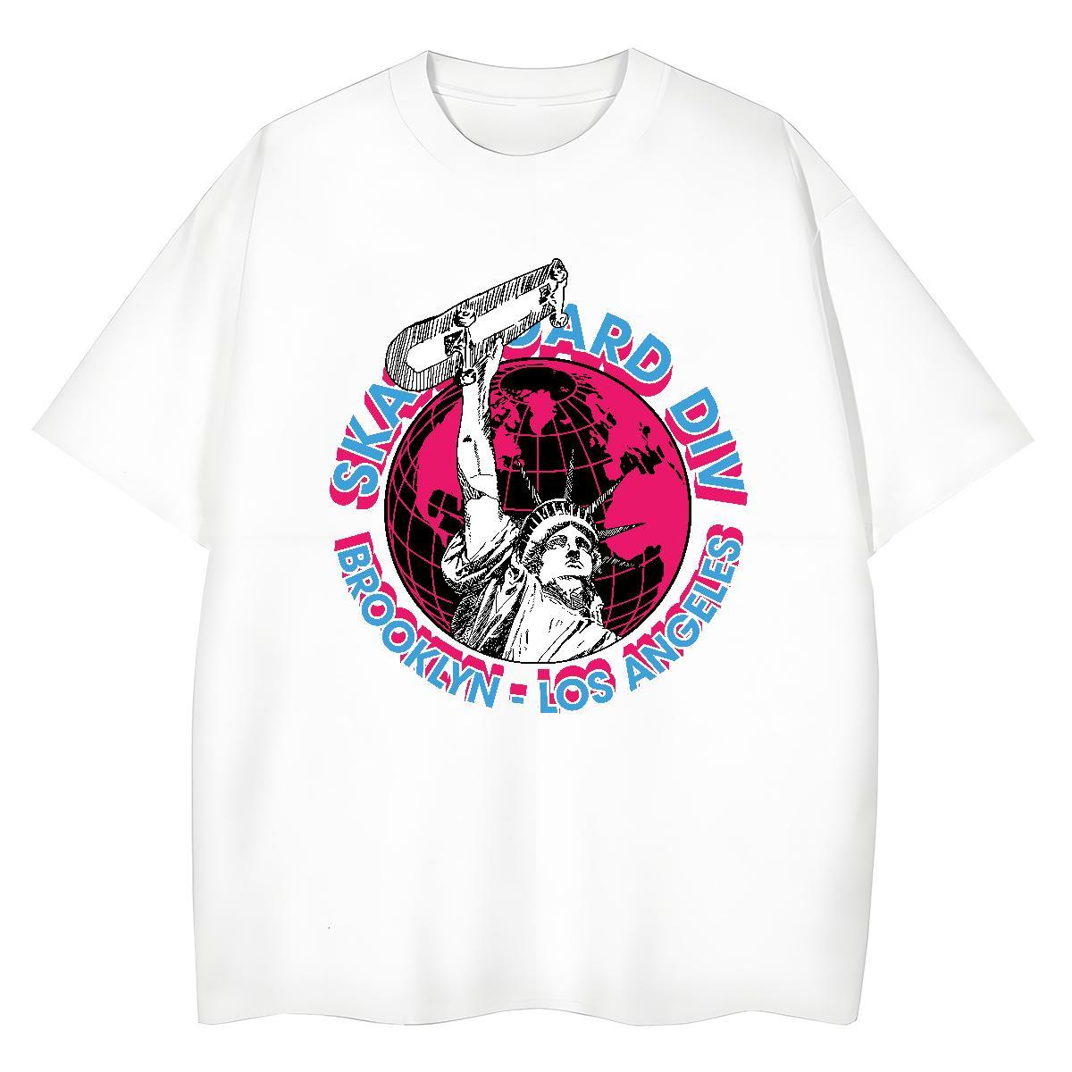 Brand T-Shirts 230g 100% Cotton Short Sleeve O-Neck Casual Sport portrait Womens Tshirts Nice Oversized L-4XL Tops