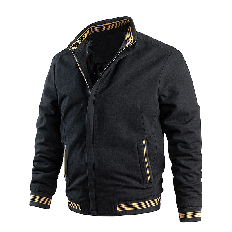 2023 New Arrival Spring And Autumn Men's Casual Male Windbreaker Zipper Coat Fashion Stand Collar Baseball Jacket For Men