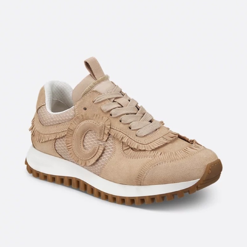 Luxury women's shoes embroidery Designer lady tassels sneaker genuine leather women training shoe