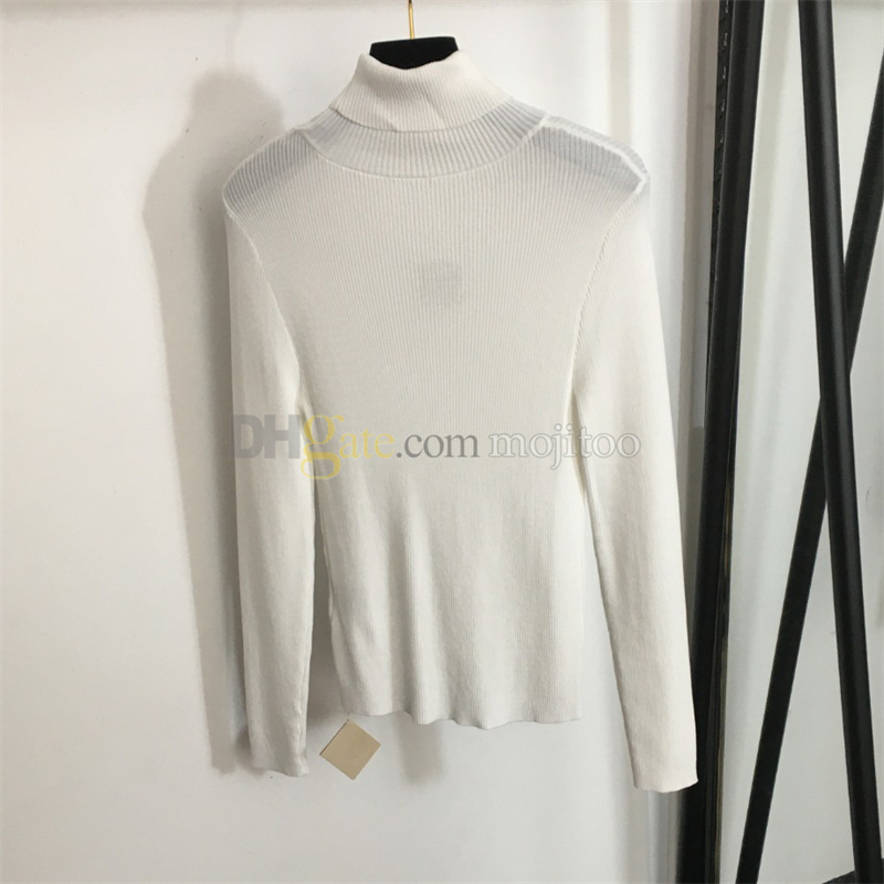 Autumn Women Turtleneck Knit Shirts Elastic Slim Base Shirts Tops Long Sleeve Casual Knitwear Bottoming Tops - view 4