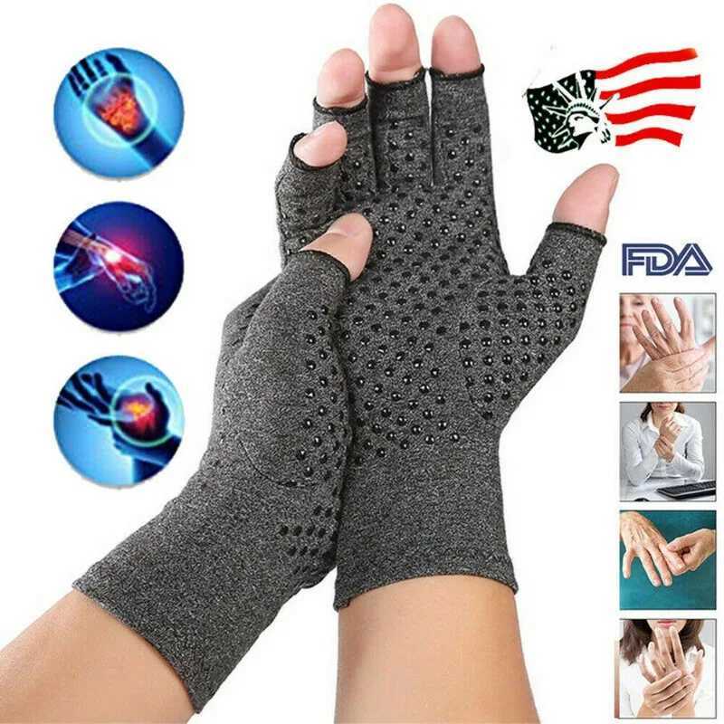 Joint composite gloves anti slip breathable health half finger gloves rehabilitation training pain Raleigh nursing glovesW241018