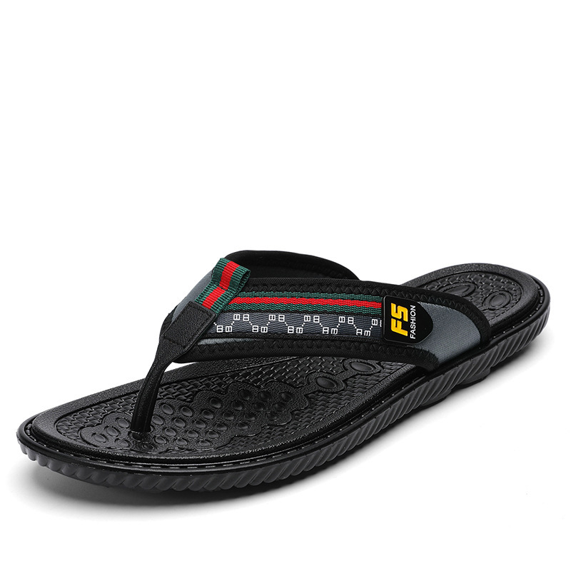 New Summer Beach Slippers For Men With Herringbone Anti Slip DG Trendy Red S Korean Edition Ddmythur