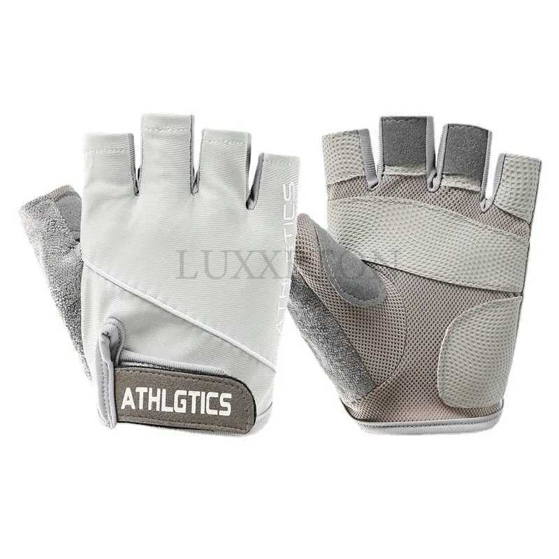 Gym Fitness Half Finger Gloves Bicycle Gloves Mens Construction Sports Gloves Anti slip Training Exercise Yoga Bicycle GlovesW241018