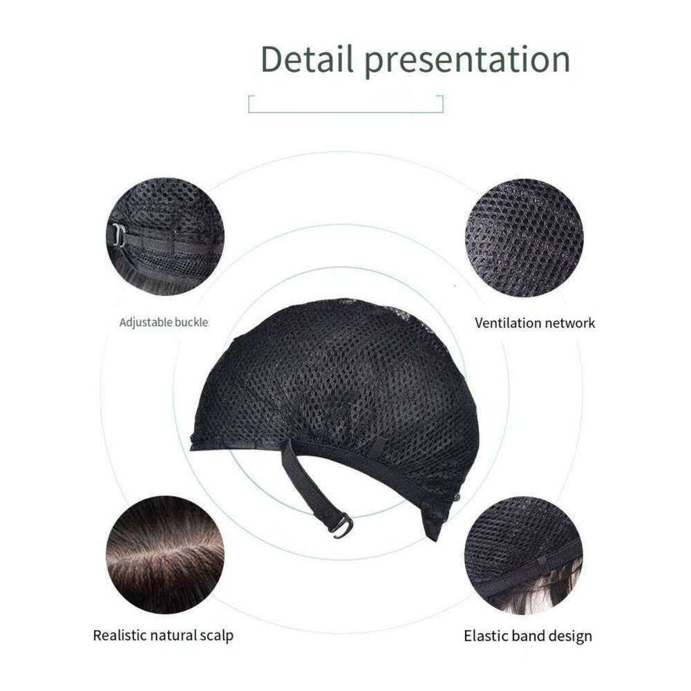 Black Synthetic Wig Women Long Straight Natural Bangs Hair Daily Party Wear Heat Resistant Full Head Cover