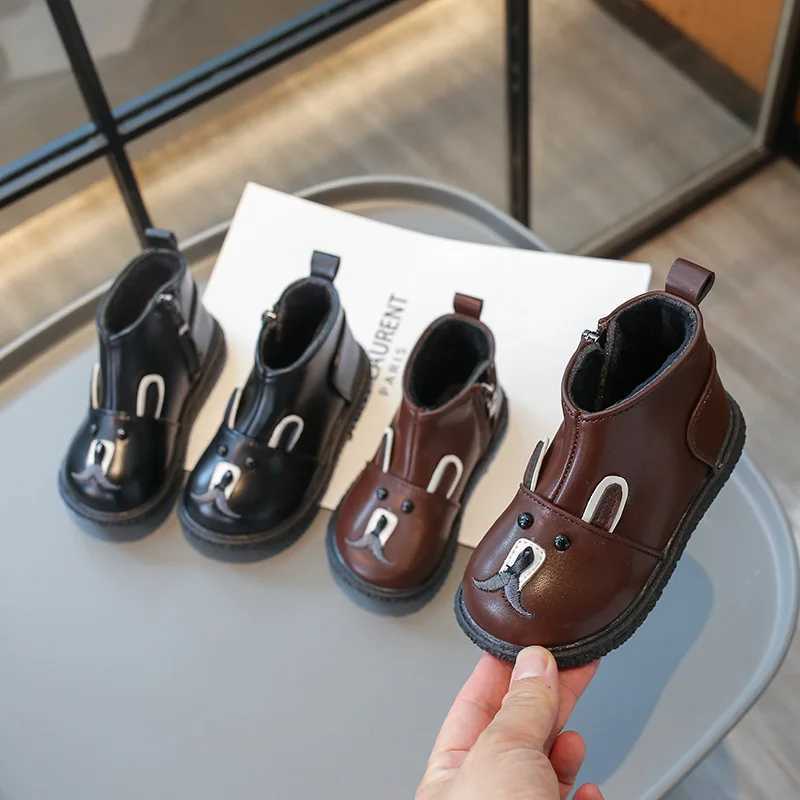 Boots Childrens Boots for Girls Winter Cute Cartoon Toddlers Boys Snow Boots Fashion Warm Versatile Kids Causal Ankle Cotton Boots H241018