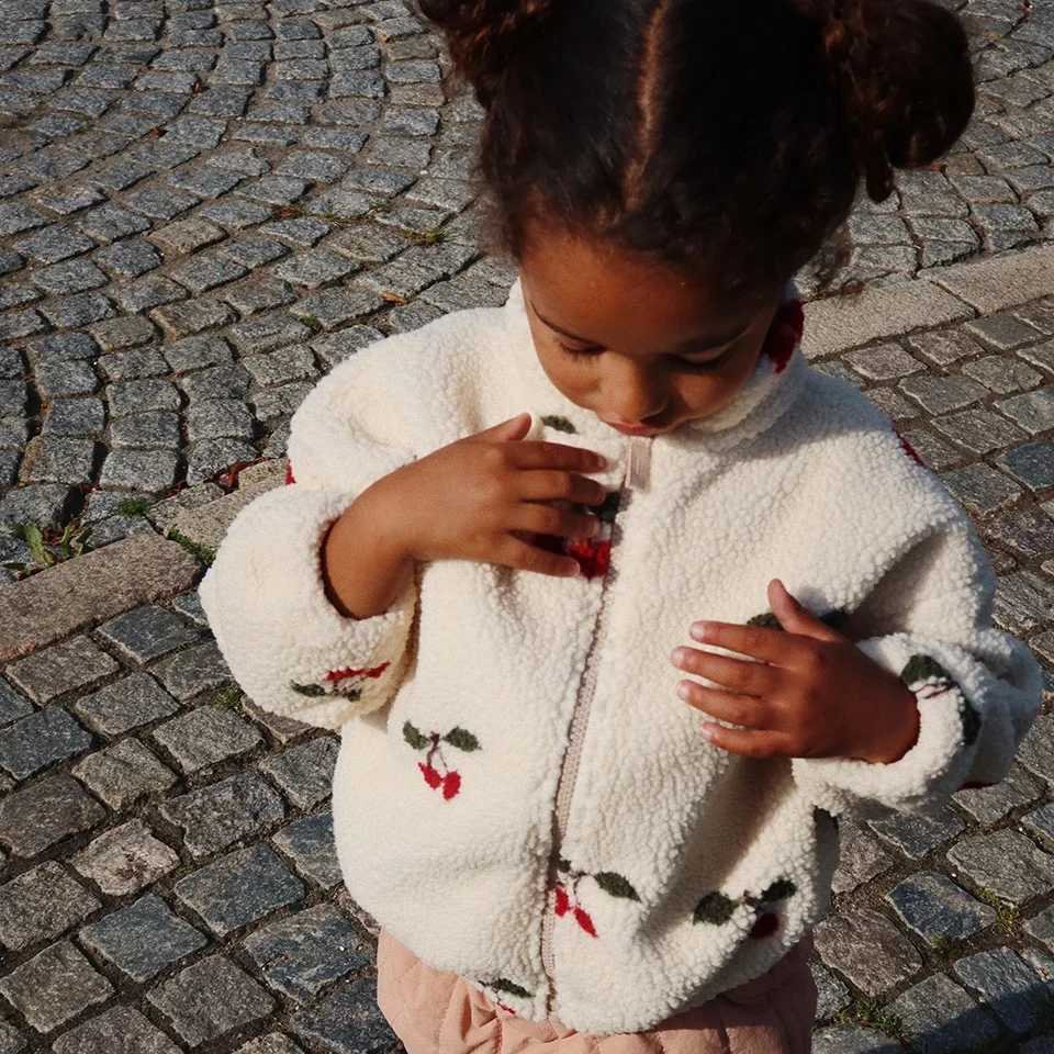 Winter KS Childrens Cotton Cashmere Coat Womens Embroidered Coat Mens Wool Jacket Childrens Clothing M241018