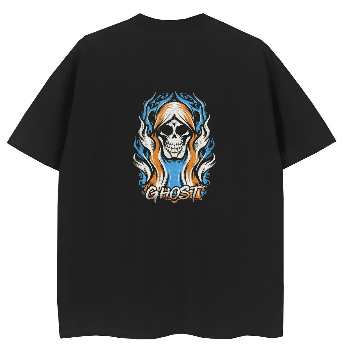 TOP Quality T-Shirts for Women 230g Cotton Crew Neck Breathable High Street Hip Hop skull Lady T shirt Nice Black White Tops Tees