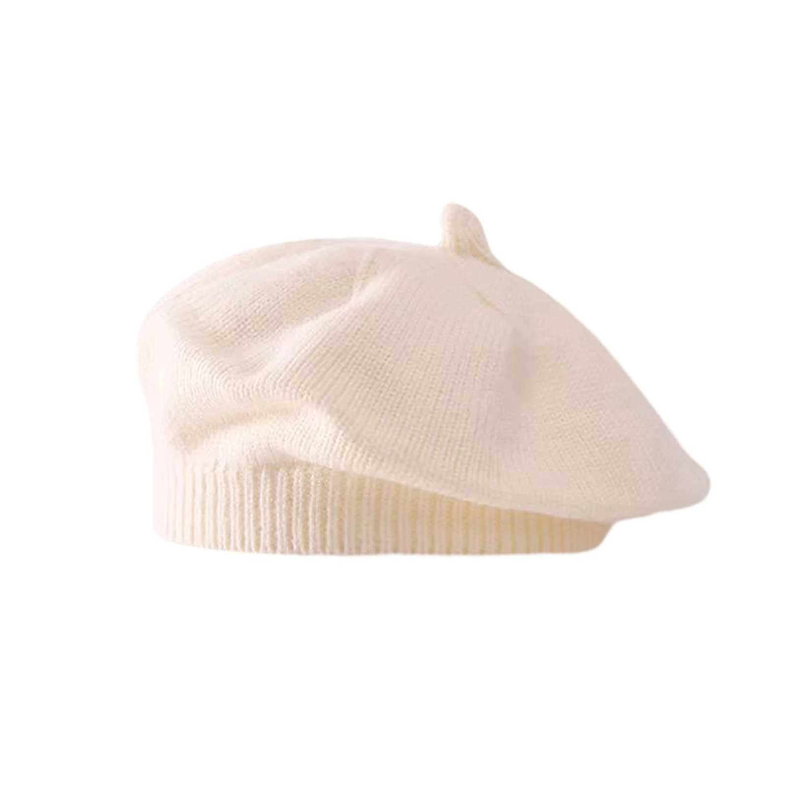 Infant Baby Boy Girl Beret Hat Vintage Solid Color Knitted Caps Casual Toddlers Warm Hat for Spring Fall LX241018