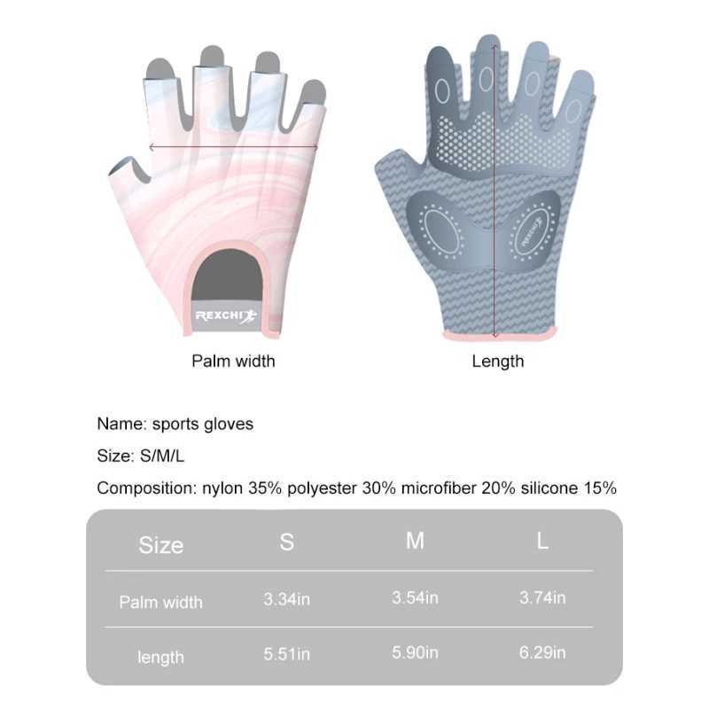 Half finger fitness gloves anti slip womens sports bicycle gloves Fa breathable finger exercise glovesW241018