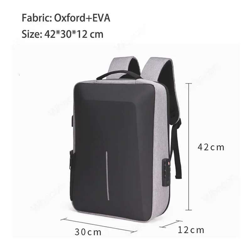 Anti-Theft Waterproof School Backpac With USB Charging Travel Laptop Bag Hard Shell Computer Backpack 17 Inch