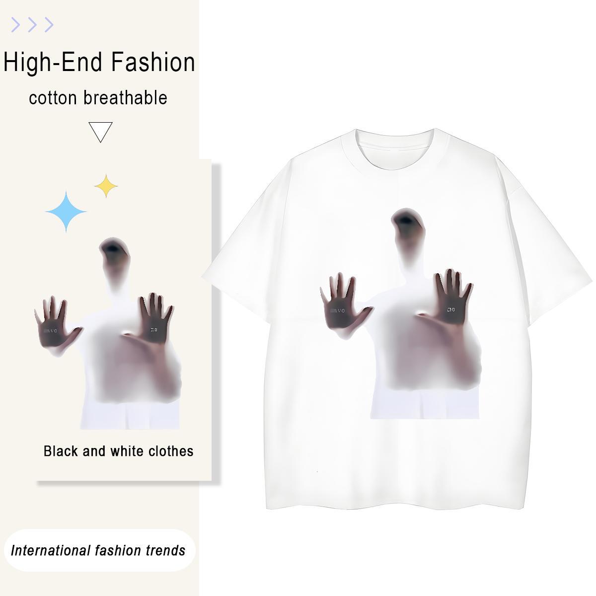 Classic Womens T Shirts 230g 100% Cotton Crew Neck Home Outdoor portrait Woman Tshirt 5A Anime Print Tshirts